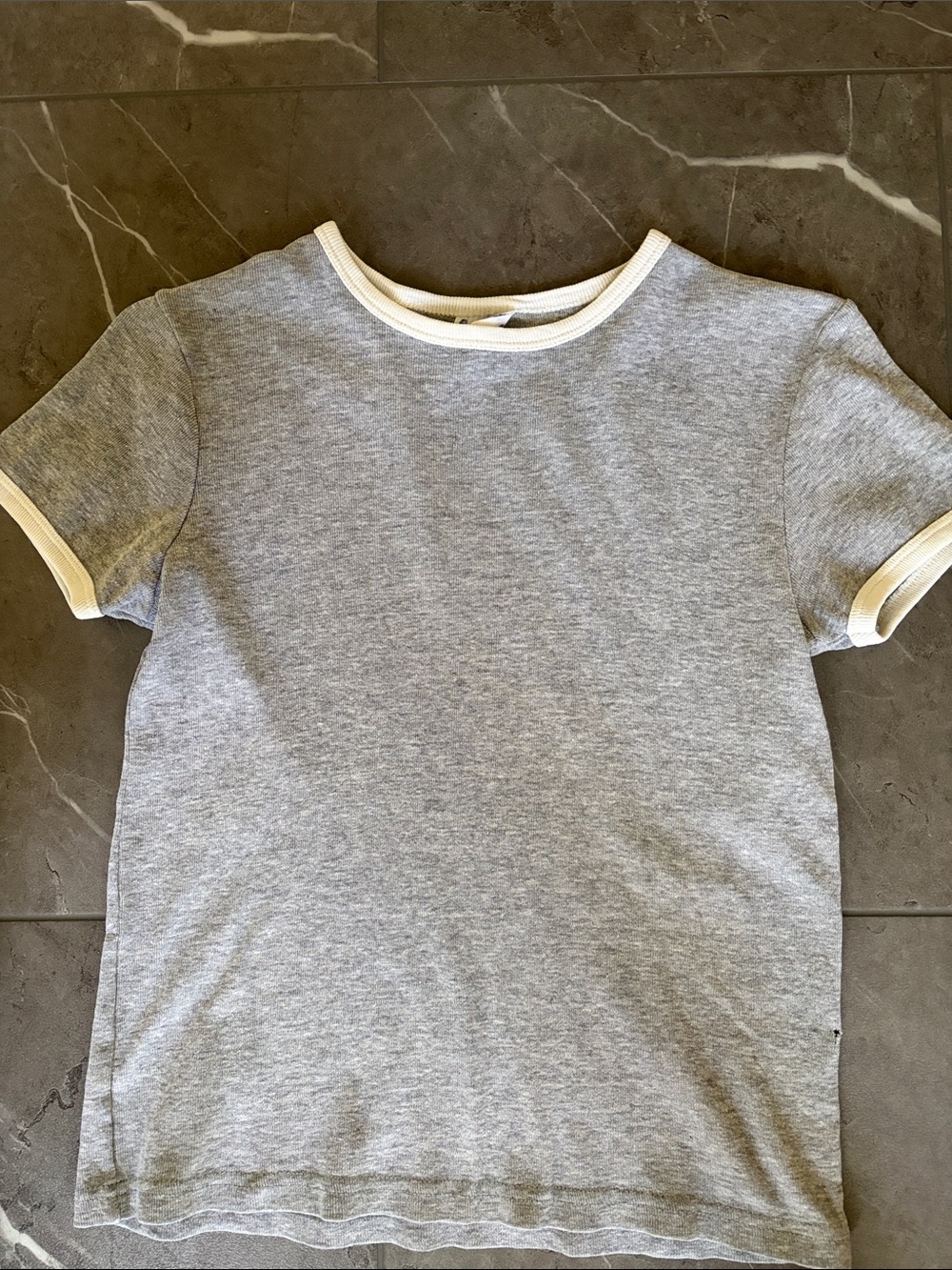 Vintage Old Navy White Banded Cotton Top